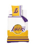 Los Angeles Lakers, set lenjerie de pat single din bumbac, 160-200 cm