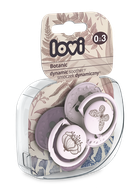 Lovi, Botanic Girl, suzeta dinamica din silicon, 0-3 luni, 2 buc.