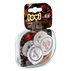 Lovi, I Love, suzeta dinamica din silicon, 0-6 luni, 2 buc.