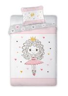 LuLuLand, Printesa roz, set lenjerie de pat single, 140-200 cm