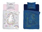 Magic Unicorn, set lenjerie de pat single, fluo, 160-200 cm