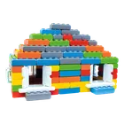 Marioinex, Junior, set de constructie, blocuri XL cu ferestre si usi, 140 piese