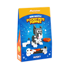 Marioinex, Mini Waffle, Pocket Pets Puppies, Husky, set de constructie, 44 piese