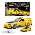 Mattel Brick Shop, Hot Wheels Speed Series, Honda S2000, set de blocuri, 257 piese