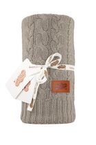 Maya Moo, patura din bumbac, Light Beige, 80-100 cm