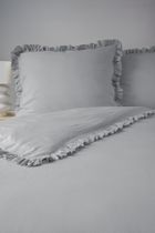 Mayamoo, set lenjerie de pat, 3 piese, gri, 160-200cm