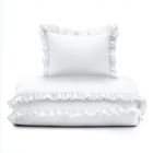 Mayamoo, set lenjerie de pat single, alb, 100-135cm