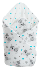 Medi Partners, Teddy, paturica - sistem de infasat pentru bebelusi, albastru