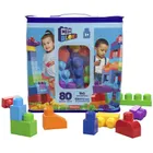 Mega Bloks, gentuta cuburi, albastru, set de constructie, 80 piese