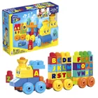 Mega Bloks, Trenul muzical ABC, set de constructie, 50 piese