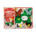 Melissa & Doug, Ferma, puzzle din lemn