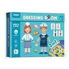 Mideer, Imbracaminte, joc + puzzle magnetic 2in1