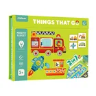 Mideer, Vehicule, joc + puzzle magnetic 2in1