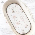 MimiNu, Balerina, cearceaf pentru carucior, roz, 35-80 cm