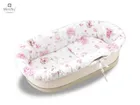 MimiNu, Balerina, set: protectie universal pentru gondola, patut, cos de Moses + saltea 35-75 cm + perna 33-32 cm, roz
