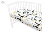 MimiNu, Calatoria copiilor, cearceaf din bumbac cu elastic, 60-120 cm