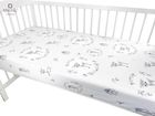 MimiNu, Caprioare, cearceaf din bumbac cu elastic, 60-120 cm