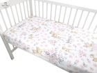 MimiNu, Caprioare, cearceaf din bumbac cu elastic, roz, 60-120 cm