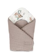 MimiNu, Carusel, patura de infasat pentru bebelusi, minky, 75-75 cm