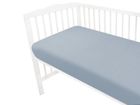 MimiNu, cearceaf cu elastic, din muselina, denim, 140-70 cm