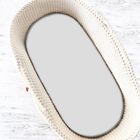 MimiNu, cearceaf cu elastic pentru carucior, cos de Moses, jersey, gri, 35-80 cm