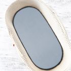 MimiNu, cearceaf cu elastic pentru gondola, cos Moses, muselina, denim, 35-80 cm