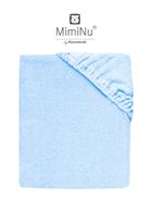 MimiNu, cearceaf frotte cu elastic, albastru deschis, 70-140 cm