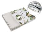 MimiNu, Detectiv Natural, patura cu umplutura, 2in1, cu fermoar, velvet, gri, 75-100 cm