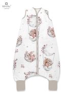 MimiNu, Lili, sac de dormit de vara cu picioare, roz, marime M, 2-6 ani