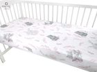 MimiNu, Lulu, cearceaf din bumbac cu elastic, roz, 60-120 cm