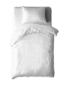 MimiNu, Mini stele gri, set lenjerie de pat single, 160-200 cm + 70-80 cm