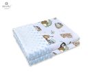 MimiNu, Pirati, patura, minky, albastru, 75-100 cm