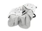 MimiNu, Prieteni de padure, sac de dormit pentru scaun auto, jersey, 90-90 cm, gri