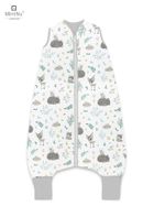 MimiNu, Prieteni de padure, sac de dormit subtire de vara, menta verde, marime M, 2-6 ani
