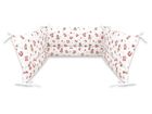 MimiNu, Ratuci, aparatori pentru patut din bumbac, 180-30 cm, roz