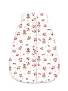 MimiNu, Ratuste, Avi, sac de dormit cu fermoar, bumbac, TOG 1.5-1.75, roz, marime 74 cm, 3-12 luni