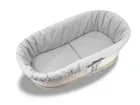 MimiNu, Royal, set: protectie universal pentru gondola, patut, cos de Moses + saltea 35-75 cm + perna 33-32 cm, gri