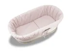 MimiNu, set: protectie universal pentru gondola, patut, cos de Moses + saltea 35-75 cm + perna 33-32 cm, bej, roz