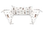 MimiNu, Ursuleti, aparatori pentru patut din bumbac, 180-30 cm, bej