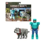Minecraft, Movie, Steve si lup, figurki