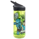 Minecraft, Prem, sticla de apa din plastic, cu gura de scurgere, ecozen, 620 ml