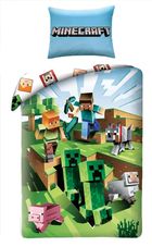 Minecraft, set lenjerie de pat single, 140-200 cm + 70-90 cm