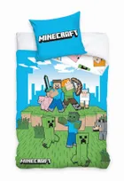 Minecraft, set lenjerie de pat single, 140-200 cm