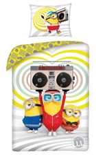 Minions, set lenjerie de pat single, 140-200 cm