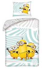 Minions, set lenjerie de pat single, 140-200 cm