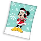 Minnie Mouse, patura din flanel pentru Craciun, 130-160 cm