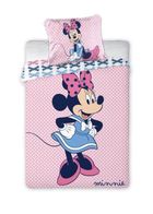 Minnie Mouse, set lenjerie de pat single, 100-135 cm