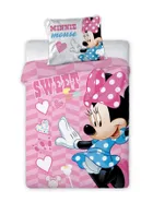 Minnie Mouse, set lenjerie de pat single, 100-135 cm