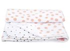 Motherhood, Paturica de muselina 100-120 cm cu doua straturi, Pink Splashes