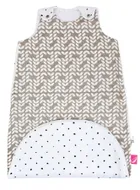 Motherhood, Zip-A-Round Sac de dormit din muselina 2in1, 3-18 luni, Beige Classics